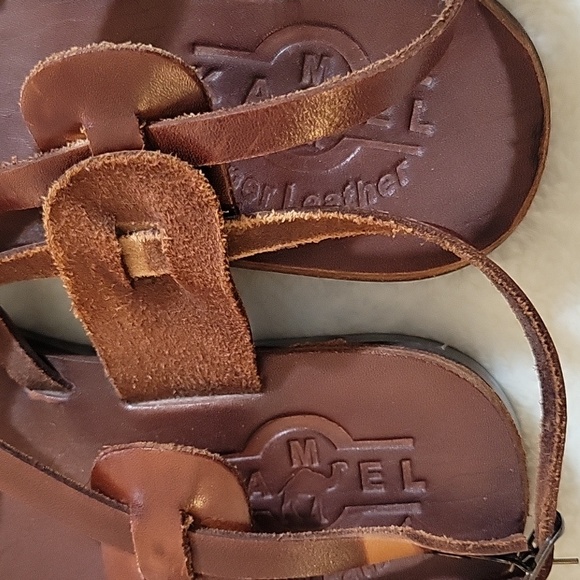 DARK BROWN GENUINE LEATHER SANDAL SIZE 6 - Picture 7 of 10